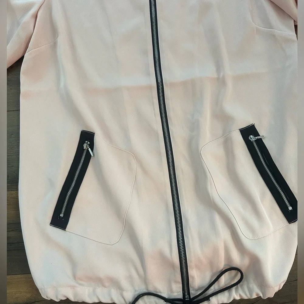 Zenergy by Chico’s Pink Bomber Jacket – Size 2 (M/L) - Picture 4 of 10